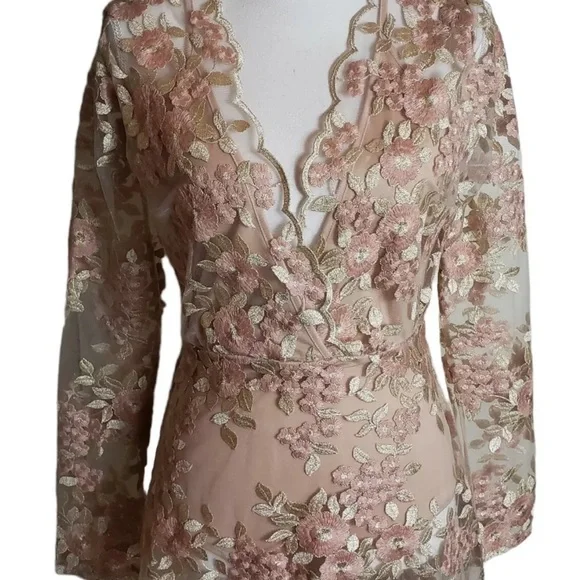 fashion nova blush pink dress Vestido Maxi Carmen Floral - Rubor